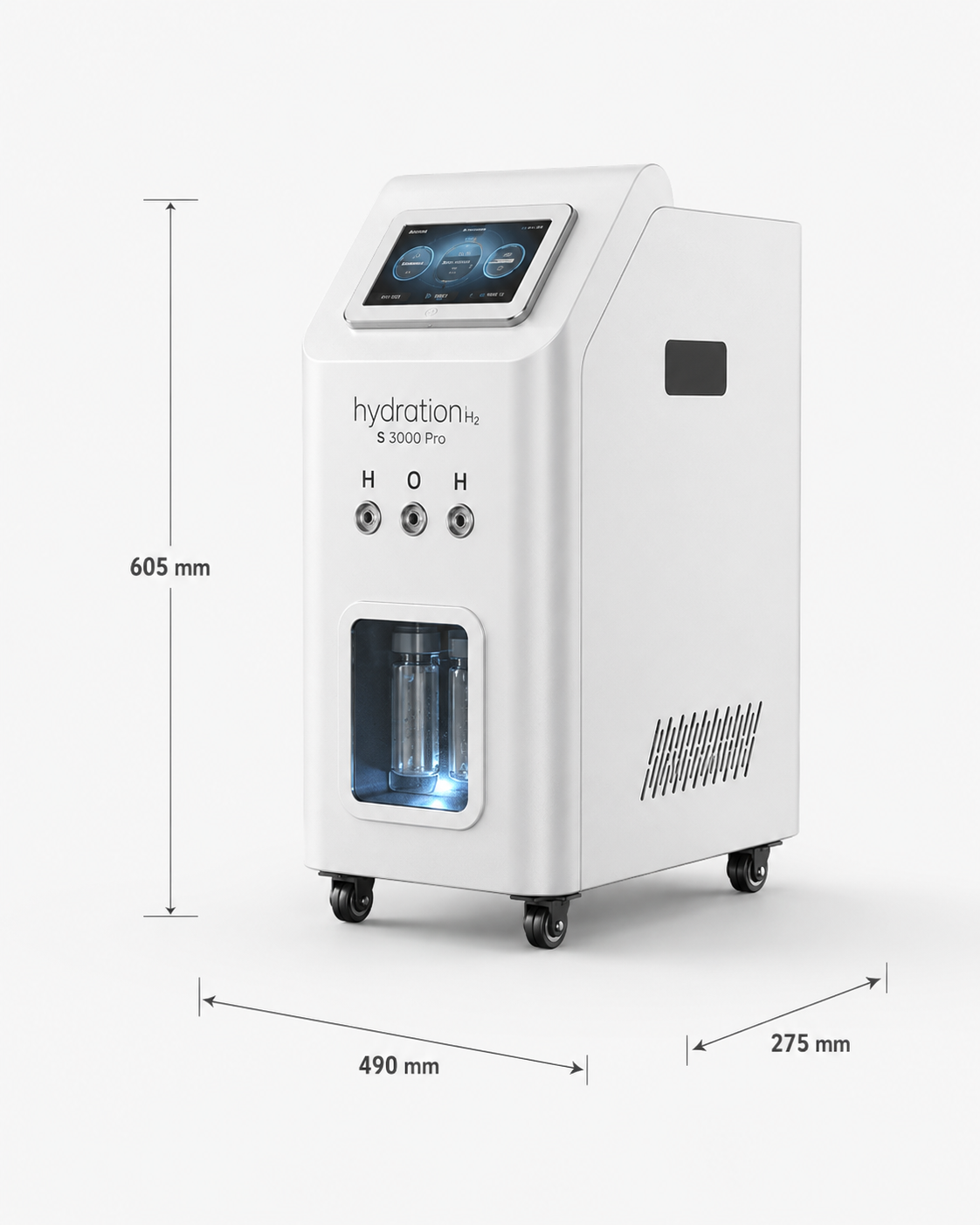 Hydration-H₂ S 3000 Pro technical view