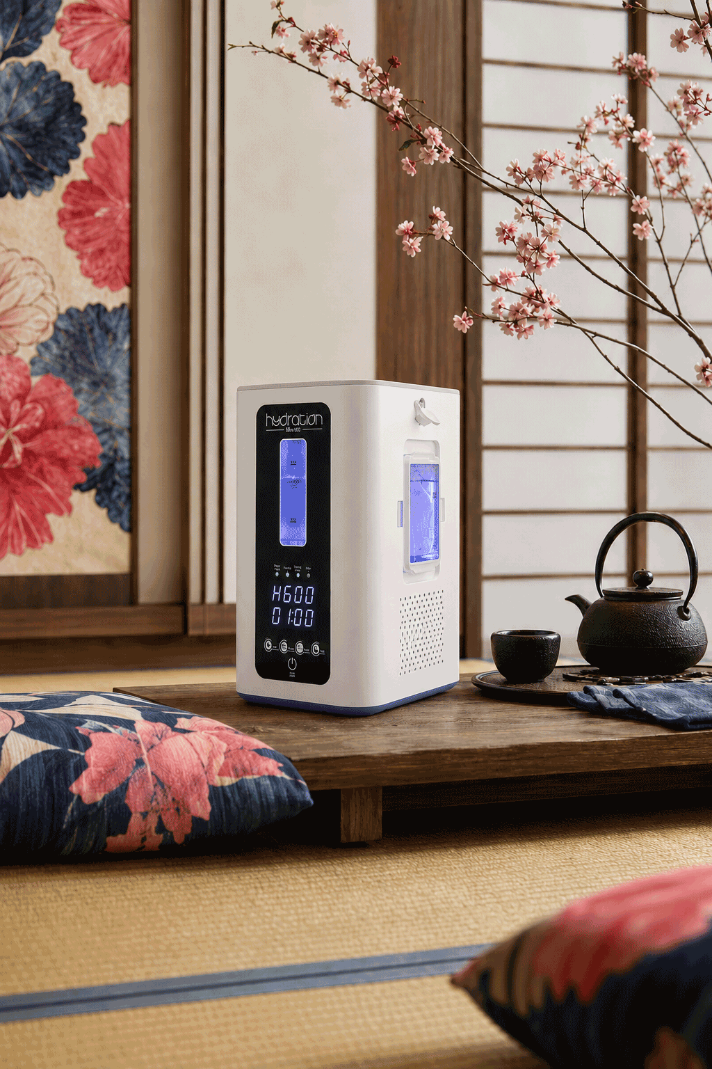 Hydration-H₂ S 900 Plus in Japanese tea room interior
